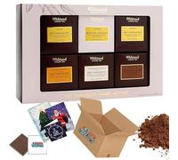Whittard of Chelsea Hot Chocolate Lovers Gift Set - 6 x 140g, Includes Festive Christmas Card - Christmas Hot Chocolate Perfect Holiday Treat Box Boxed Treatz