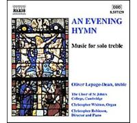 Whitton, Christopher - An Evening Hymn - Works for Solo Treble