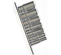 Whitworth Deep Socket Set Ch/Va 1/8" 3/16" 1/4" 5/16" 3/8" 7/16 1/2" 7pc 3/8" dr