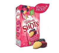Whitworths Shots Berry & White Chocolate | 12 X 25g | Yummy Fruit Snacks | Vegetarian Trail Mix, GMO-Free, Low Calorie Snack (Just 98 Calories) | Healthy Snack with Fibre