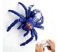 Whizant Remote Control Spider Toy with LED Eyes, Rechargeable Rc Crawler, Wall Climbing Toy Robots for Kids (Purple)