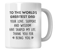 Whizguide to The World's Greatest Dad 11oz Mug - Present Dad, Dad Presents for Birthday, Gifts for Dad, Dad Mug, Fathers Gifts