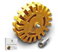 Whizzy Wheel Car Decal and Sticker Remover with Drill Adapter Tool Kit - Adhesive Decal Remover Eraser Wheel - Eraser Wheel Decal Remover/Decal Eraser Wheel - Adhesive Remover/Sticker Remover Tool