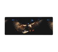 WHJDPP 3D Bald Eagle Prints Extended Mouse Pad 12x31.5in