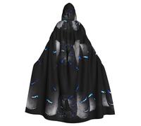 WHJDPP 3d Snake Picture Halloween Adult Hooded Cape Cloak - Super Large Hooded Cloak No Zipper