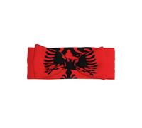 WHJDPP Albanian flag Prints Baby Bow Headband - Soft & Stretchy Newborn Accessory for Photo Shoots & Baby Showers
