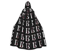 WHJDPP Alphabet Devil Prints Halloween Adult Hooded Cloak for Costume Parties and Theme Events