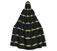 WHJDPP An island full of flowers Prints Halloween Adult Hooded Cloak for Costume Parties and Theme Events