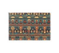 WHJDPP Ancient Egypt Prints Placemats Set of 6 12x18in - Durable Table Layers for Stylish Home, Hotel & Festive Gatherings