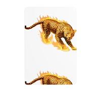 WHJDPP Angry African leopard Picture Tin decorative painting 8x12in Made of tinplate, wear-resistant and durable