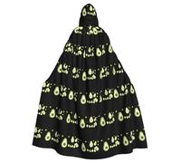 WHJDPP Avocado among the stars Prints Halloween Adult Hooded Cloak for Costume Parties and Theme Events