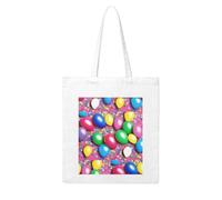 WHJDPP balloons confetti Picture Woman Canvas Tote Bag Strong and durable for traveling, shopping, Daily One Size