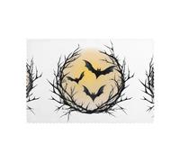 WHJDPP Bats in The Thorns Printing Placemats for Dining Table Set of 6 for Homes, and Banquets Easy to Clean at Room Temperature for Long-Lasting Use