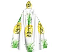 WHJDPP Be a pineapple Prints Hooded Cloak - Long, Comfortable Cosplay Throw