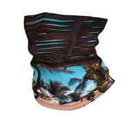 WHJDPP Beach Palm Trees Prints Multi-Functional Sport Headband - Seamless Knit Tube Cover for Running, Hiking, Cycling, Beach & Travel - Soft, Quick-Drying, Versatile Headwear