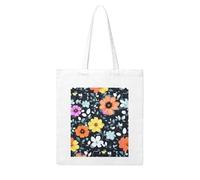 WHJDPP Beautiful colourful flowers Picture Woman Canvas Tote Bag Strong and durable for traveling, shopping, Daily One Size