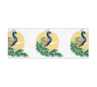 WHJDPP Beautiful peacock Prints Extended Mouse Pad 12x31.5in