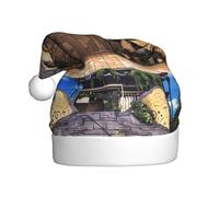 WHJDPP Big Mouth House Picture Christmas Hat for Adult for Christmas, Halloween, New Year, sales, promotions