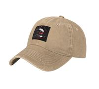 WHJDPP Black an Arrow Through The Heart Picture Washed Cowboy Baseball Cap for Adults - Stylish and Breathable Hat