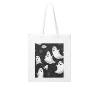 WHJDPP Black and Halloween Ghost Picture Woman Canvas Tote Bag Strong and durable for traveling, shopping, Daily One Size