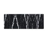 WHJDPP Black and white marble Extended Mouse Pad 12x31.5in
