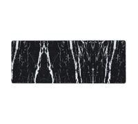 WHJDPP Black and white marble Prints Extended Mouse Pad 12x31.5in