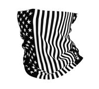 WHJDPP Black and White US Flag Prints Multi-Functional Sport Headband - Seamless Knit Tube Cover for Running, Hiking, Cycling, Beach & Travel - Soft, Quick-Drying, Versatile Headwear
