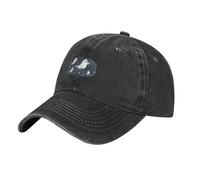 WHJDPP Black Ghosts Flying Across The Sky Picture Washed Cowboy Baseball Cap for Adults - Stylish and Breathable Hat
