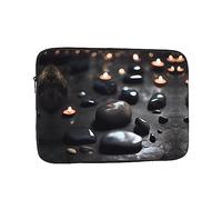 WHJDPP Black Mystery Heart Stone Pattern Portable Laptop Sleeve Case 15 inch for Shockproof Protection and Lightweight Travel