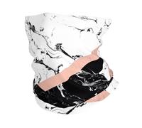 WHJDPP Black White Marble Prints Multi-Functional Sport Headband - Seamless Knit Tube Cover for Running, Hiking, Cycling, Beach & Travel - Soft, Quick-Drying, Versatile Headwear