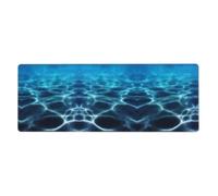 WHJDPP Blue Deep Ocean Prints Extended Mouse Pad 12x31.5in