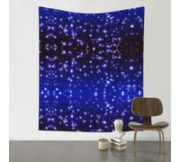 WHJDPP Bright Stars Prints Wall Tapestry 60x51in - Artistic Throw Blanket for Dorm, Beach, and Home Decor
