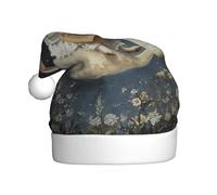 WHJDPP Bunny playing the piano Prints Christmas Hat Durable for Adult for Halloween, Christmas, New Year