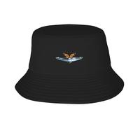 WHJDPP Butterfly on a Spaceship Picture Adult Fisherman's Hat for Men and Women Foldable Headwear for Outdoor Activities Black