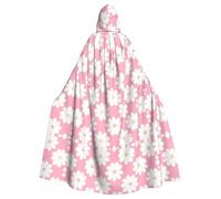 WHJDPP Camellia pattern Printing Adult Hooded Cloak is a super large, comfortable, and durable Halloween hooded poncho