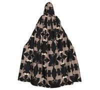 WHJDPP Cartoon Donkey Picture Halloween Adult Hooded Cape Cloak - Super Large Hooded Cloak No Zipper