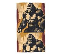 WHJDPP Cartoon King Kong Picture Towel Towels 27.5x16in Skin-Friendly Absorbent Fluffy and Soft for Bathroom, Beach, Outdoors