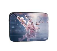 WHJDPP Cherry Blossoms in The Water Pattern Portable Laptop Sleeve Case 13 inch for Shockproof Protection and Lightweight Travel