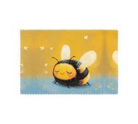 WHJDPP Chubby Little Bee Prints Placemats Set of 6 12x18in - Durable Table Layers for Stylish Home, Hotel & Festive Gatherings