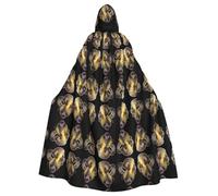 WHJDPP Cobra Snake Picture Halloween Adult Hooded Cape Cloak - Super Large Hooded Cloak No Zipper