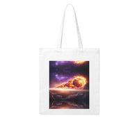 WHJDPP Comet In Space Picture Woman Canvas Tote Bag Strong and durable for traveling, shopping, Daily One Size