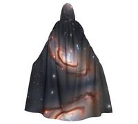 WHJDPP Constellation Star Clusters Galaxies Picture Adult Hooded Cloak is a super large, comfortable, and durable Halloween hooded poncho