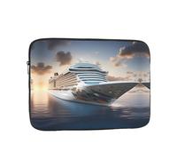 WHJDPP Cool Cruise Ship Pattern Portable Laptop Sleeve Case 17 inch for Shockproof Protection and Lightweight Travel