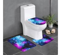 WHJDPP Cool star river Prints 3 Piece Bathroom Rugs Set 24x16in Plush Shag Throw Mats for Absorbent Comfort & Non-Slip Protection