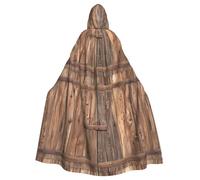 WHJDPP country barn wood door Printed Halloween Adult Hooded Cape Cloak - Super Large Hooded Cloak No Zipper