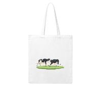 WHJDPP Cows jumping on the grassland Picture Woman Canvas Tote Bag Strong and durable for traveling, shopping, Daily One Size