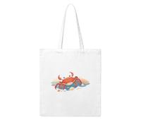 WHJDPP Crab picking up shells Picture Woman Canvas Tote Bag Strong and durable for traveling, shopping, Daily One Size