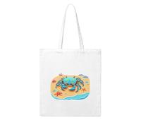 WHJDPP Crabs walking on the beach Picture Woman Canvas Tote Bag Strong and durable for traveling, shopping, Daily One Size