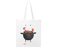 WHJDPP Crayfish bathing in a big pot Picture Woman Canvas Tote Bag Strong and durable for traveling, shopping, Daily One Size