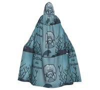 WHJDPP Crazy Save Manatee Prints Hooded Cloak - Long, Comfortable Cosplay Throw